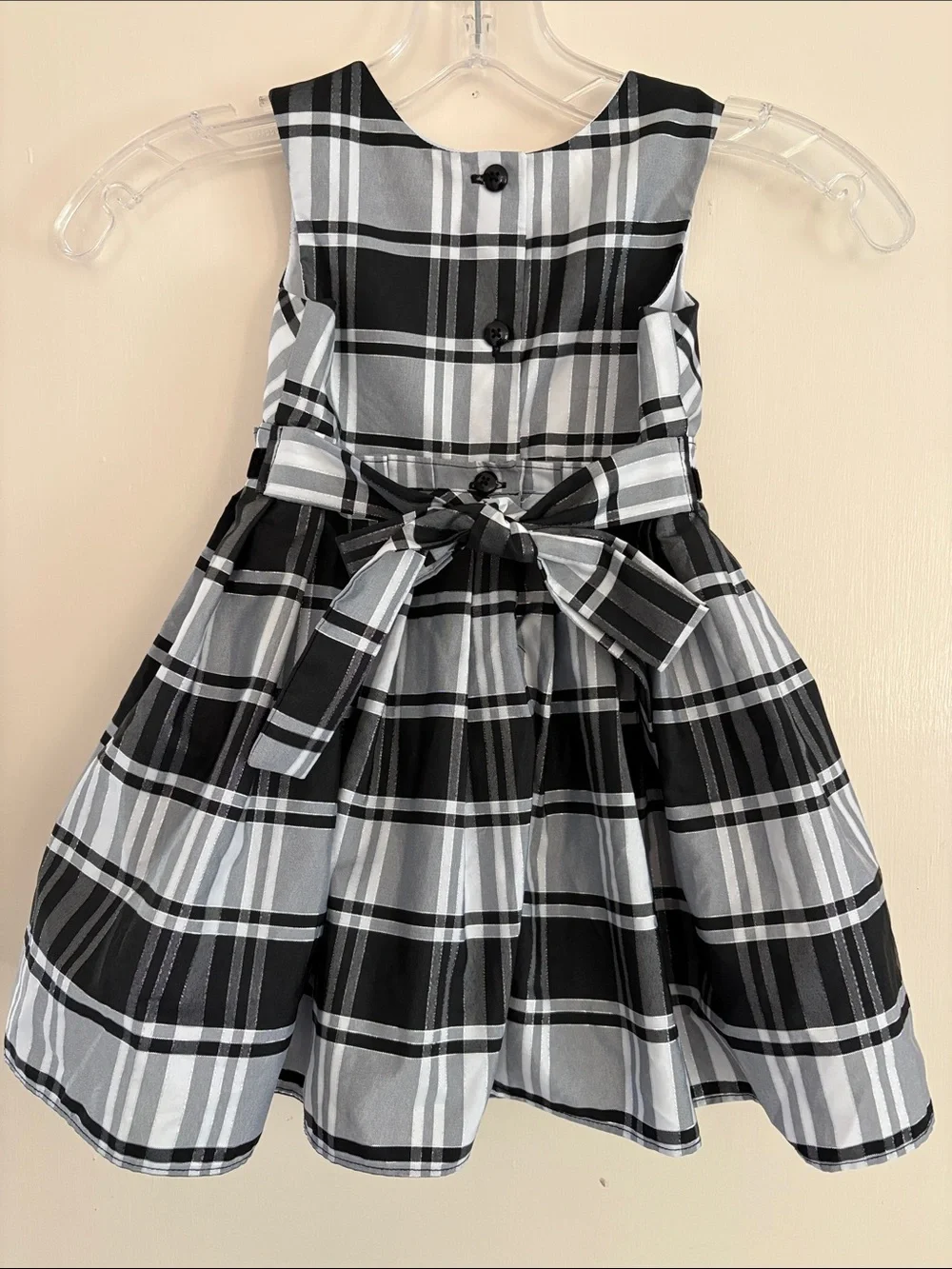 JONA MICHELLE Plaid Bow-Accent Party Christmas Dress Size 3T